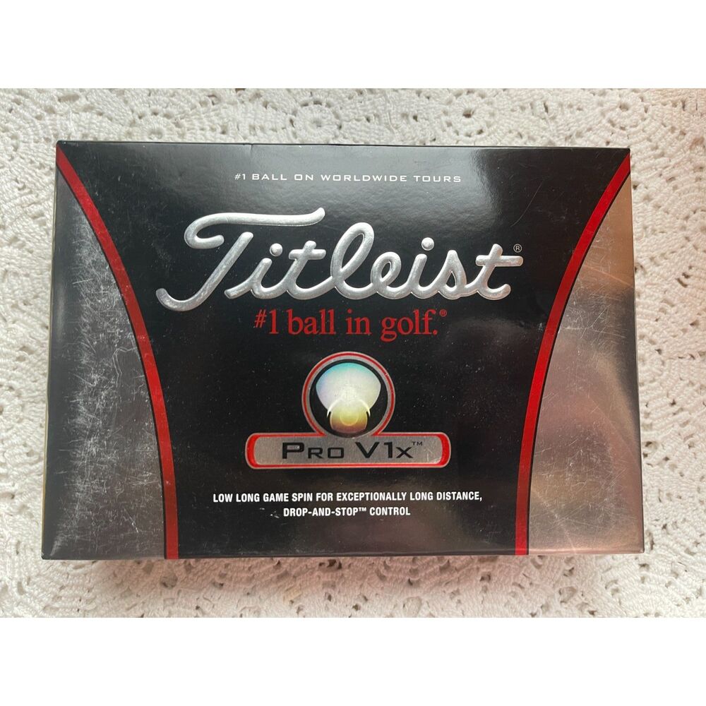 Brand New Titleist Pro V1x Golf Balls -12 Balls -Drop & Stop -White (One Dozen) - Picture 2 of 5